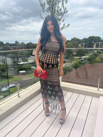 Tribal Sunset Gown - Amy Taylor Collection